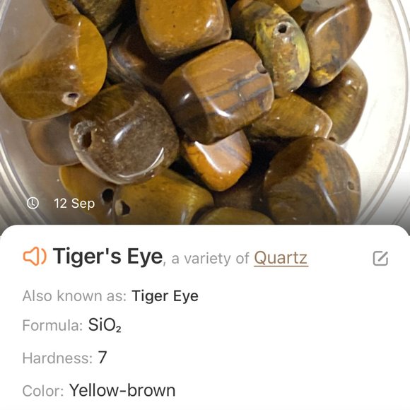 Rustic Natural Tigers Eye Necklace, Genuine Gemstone + Copper Chain - Picture 11 of 13